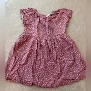 Cat & Jack Mauve Purple Pink Dress with White Dots